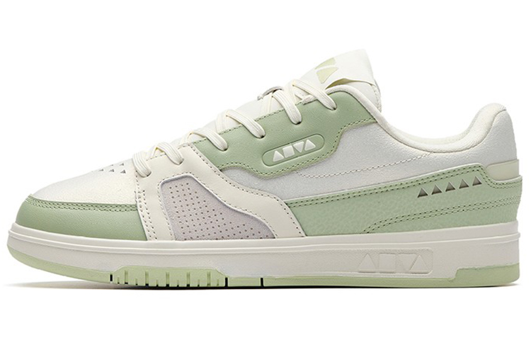 Anta Jie Ao Abrasion Resistant Low Top Skateboard Shoes Women's White Green