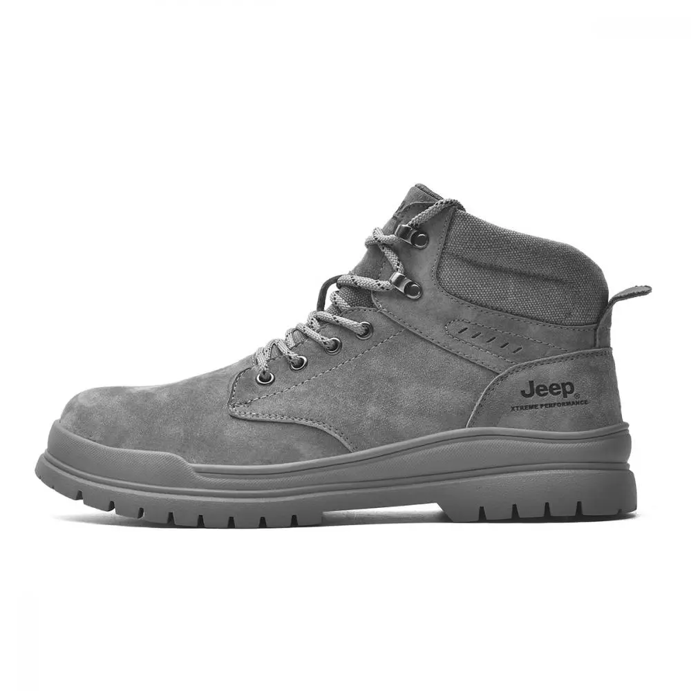 Jeep Mid Top Outdoor Shoes Men's Gray
