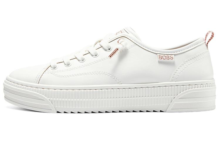 Skechers Anti Slip Wear Resistant Low Top Skateboard Shoes Women's White