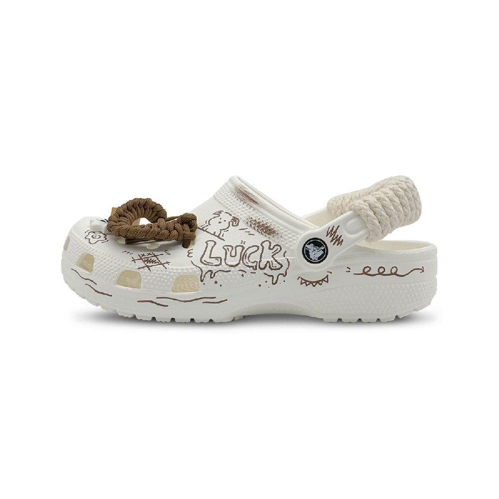Crocs Classic Clog Good Luck Lai Fu Clogs Unisex White