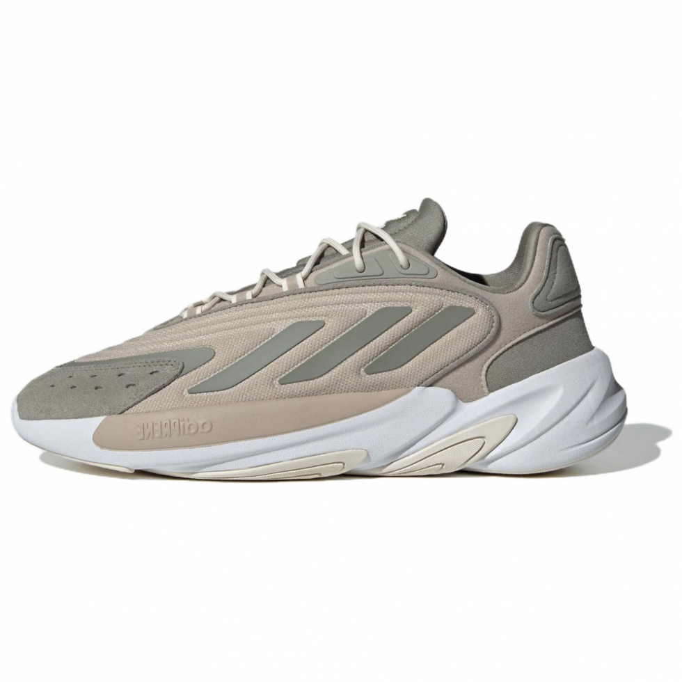 Adidas Originals Ozelia Anti-Slip Wear-Resistant Low-Top Casual Shoes Unisex Taupe Gray