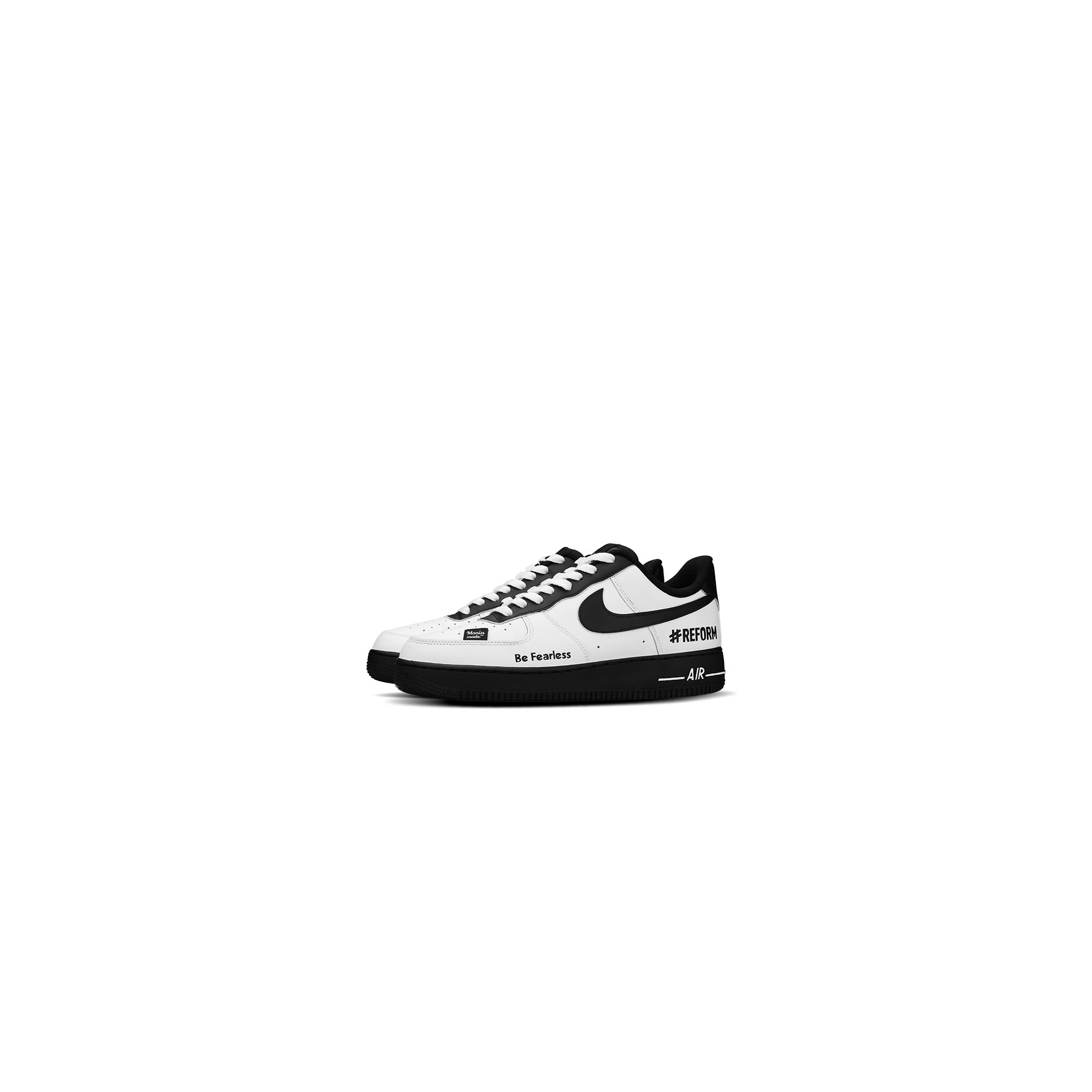 Nike Air Force 1 Anti Slip Wear Resistant Low Top Skateboard Shoes Unisex Black White купить в интернет-магазине Yoocart с быстрой доставкой по России.