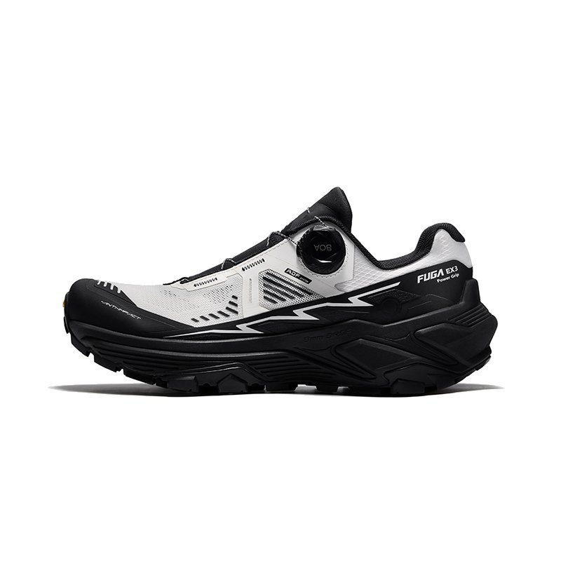 KAILAS FUGA EX3 BOA Running Shoes Men Low Top Unbleached Original Color/Ink Black