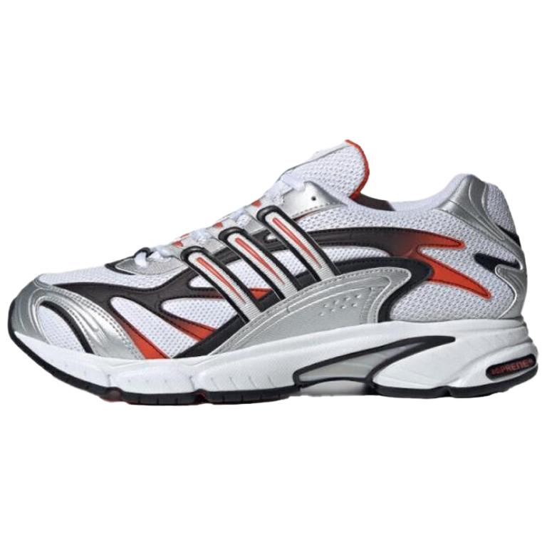 Adidas Temper Run 2.0 Anti-Slip Wear-Resistant Low-Top Casual Running Shoes Men's White Black Orange