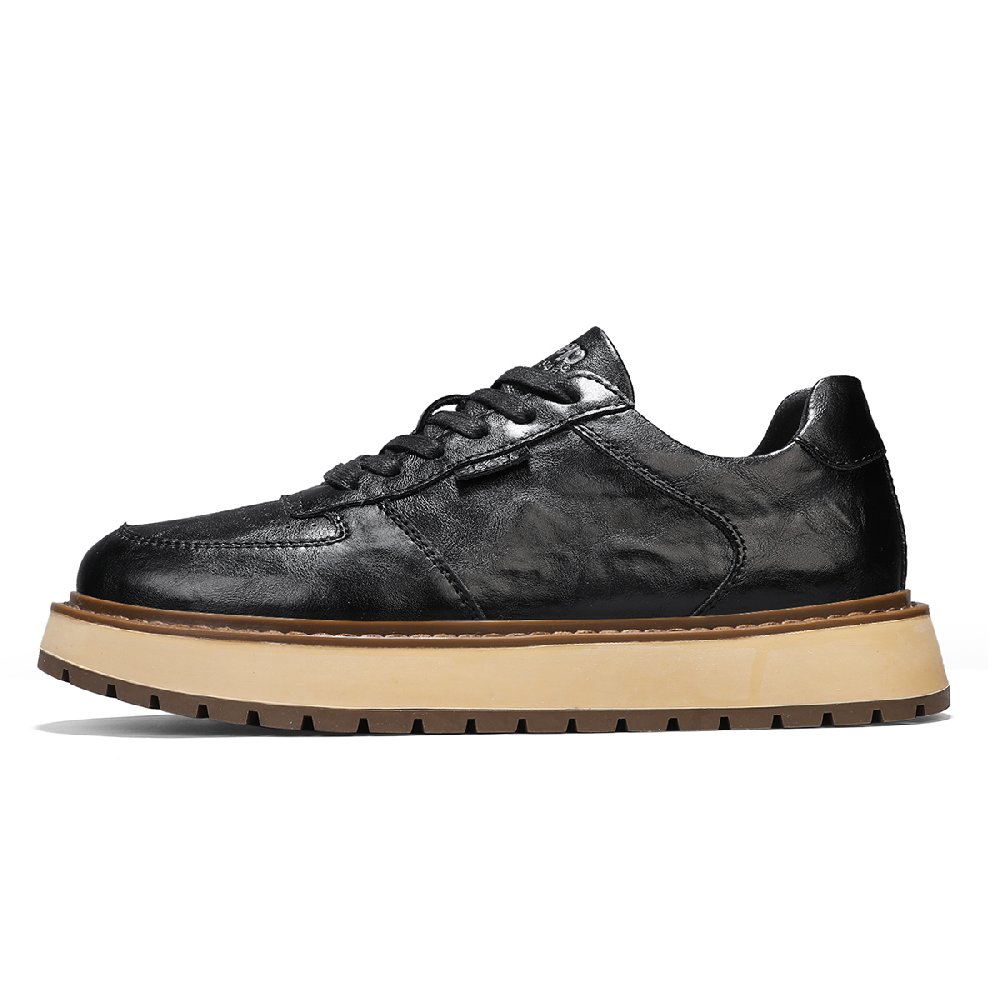 Jeep Warm Slip-Resistant Height Increasing Low-Top Skateboard Shoes Men's