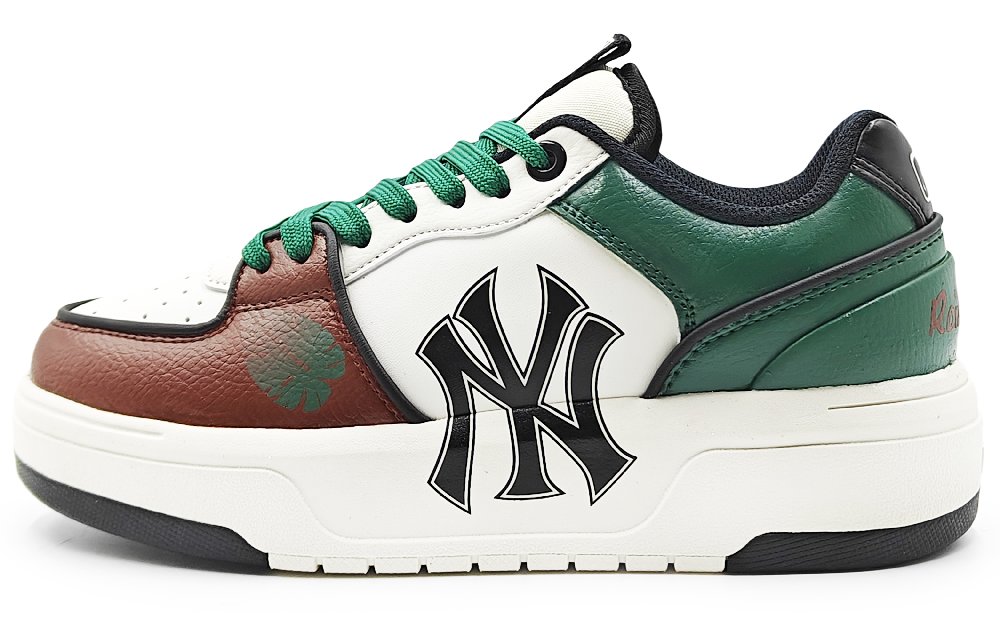 MLB Chunky Liner Abrasion Resistant Low Top Skateboard Shoes Unisex Brown Green