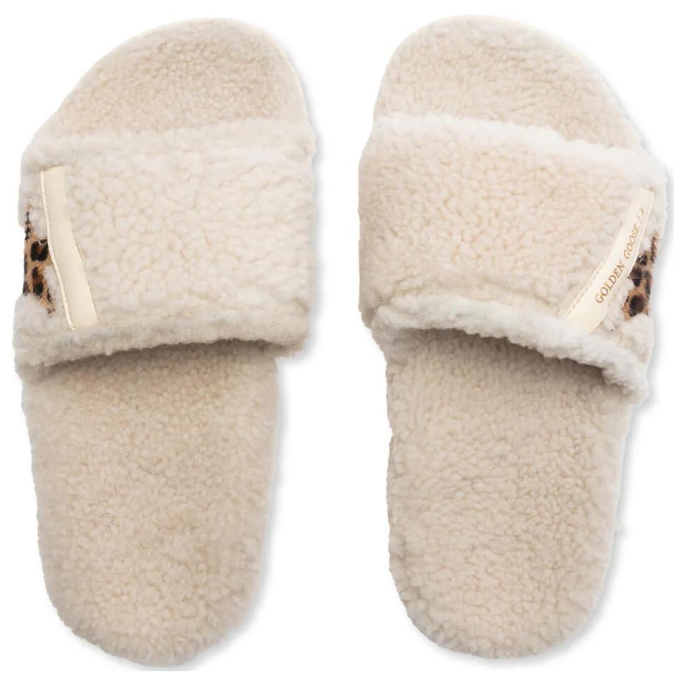 Golden Goose Slide Slippers Women's Ecru купить в интернет-магазине Yoocart с быстрой доставкой по России.