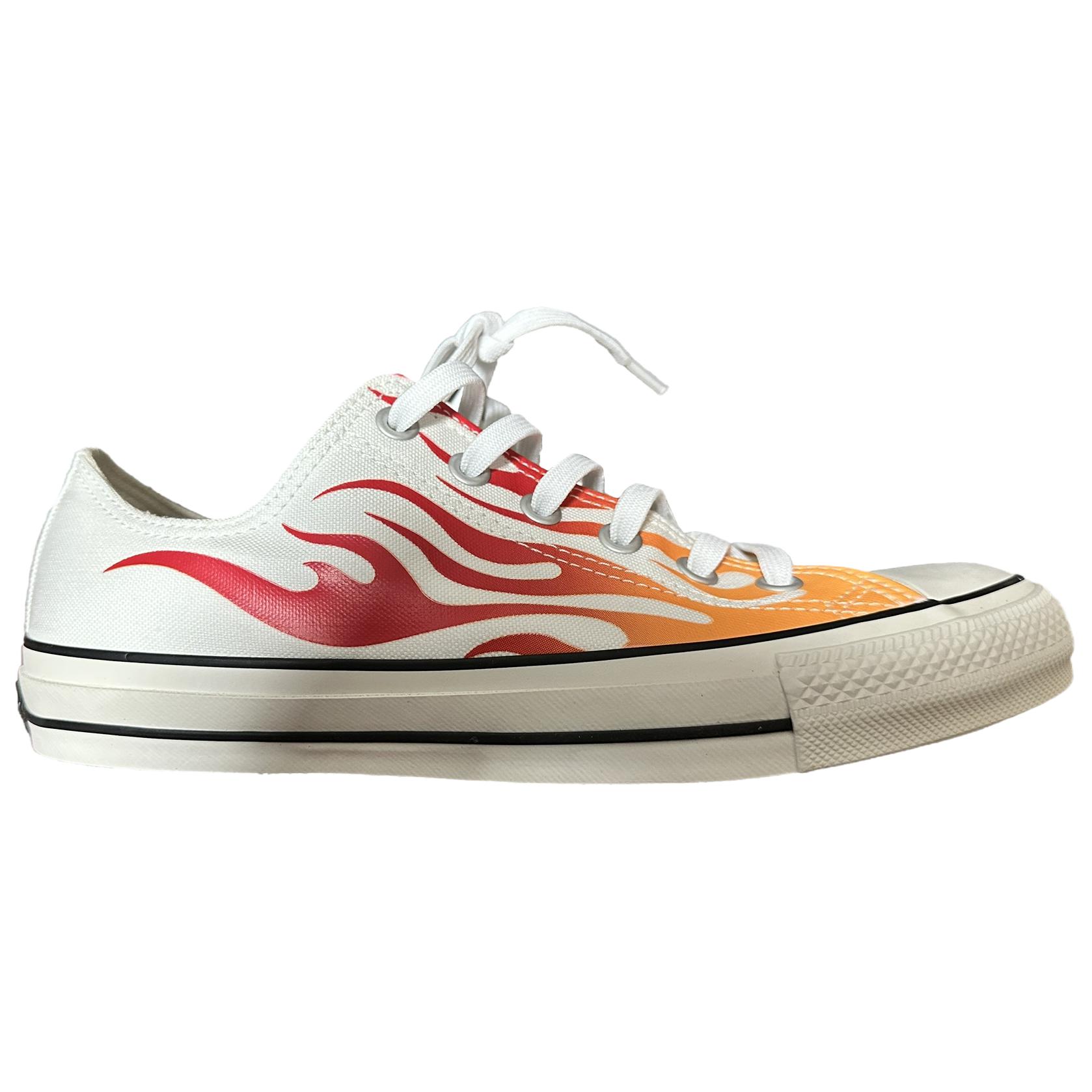 Converse All Star Canvas Shoes Unisex White Red Orange