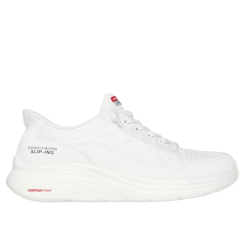 Skechers Contour Foam   Cozy Fit Low top Casual Shoes Women's White