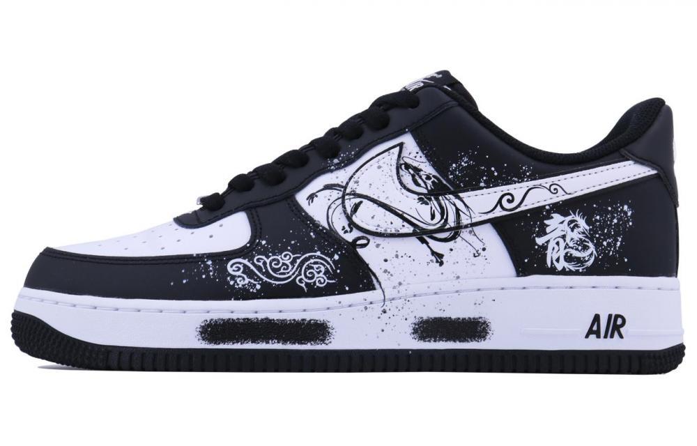Nike Air Force 1 Dragon Leap Norman SDS Low-Top Skateboard Shoes Unisex Black White