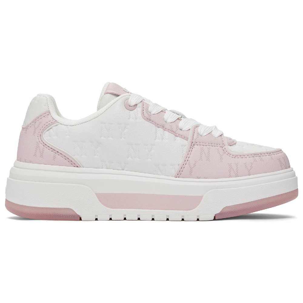 MLB New York Yankees Anti-Slip And Wear-Resistant Height Increasing Low-Top Skateboard Shoes Unisex Pink