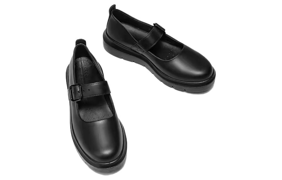 Ecco Casual Single Shoes 4.5cm Women's Black