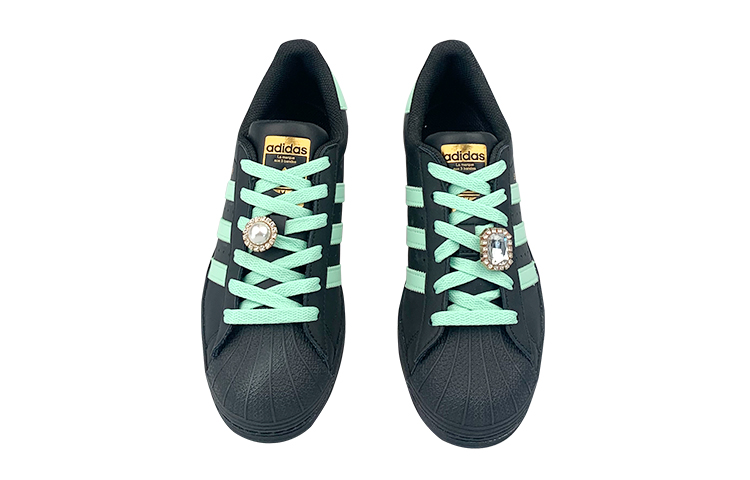 Adidas Originals Superstar Low-Top Skateboard Shoes Unisex Black Green купить в интернет-магазине Yoocart с быстрой доставкой по России.