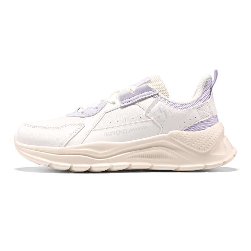 361° Anti-Slip Wear-Resistant Low-Top Casual Shoes Women's White Purple