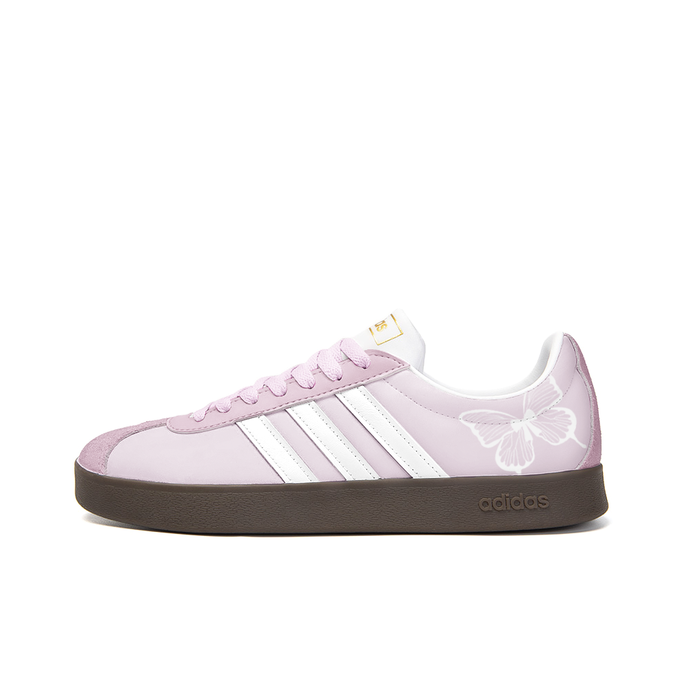 Adidas Neo VL Court 2.0 Anti-Slip Wear-Resistant Low-Top Skateboard Shoes Unisex Purple