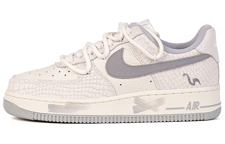 Nike Air Force 1 Skateboard Shoes Women's Low-Top White/Gray