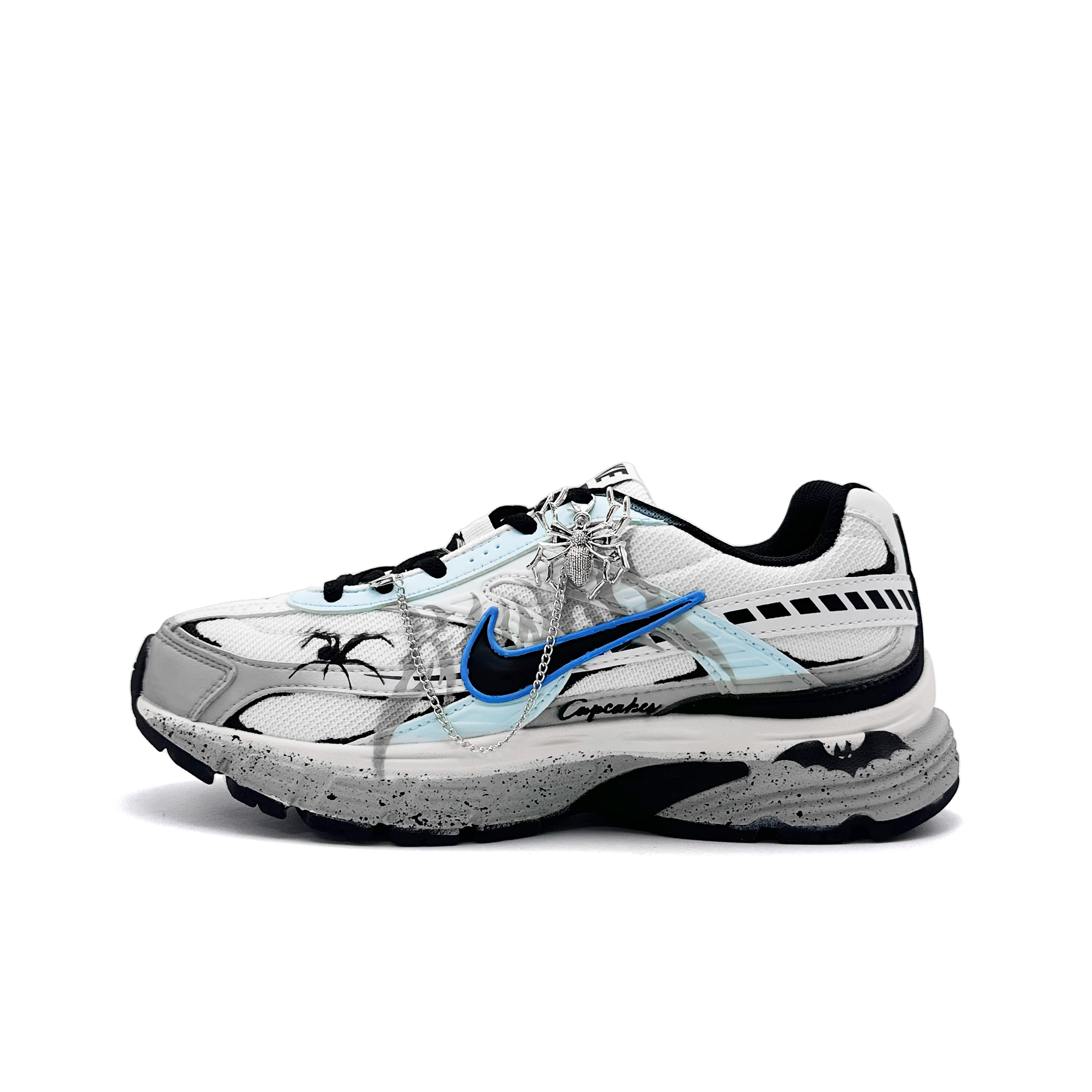 Nike Initiator Cushioning Support Breathable Low top Casual City Commute Running Shoes Unisex Gray Blue