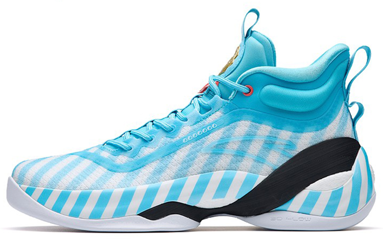 Anta KT7 Slip-Resistant High-Top Performance Basketball Shoes Men's White Blue