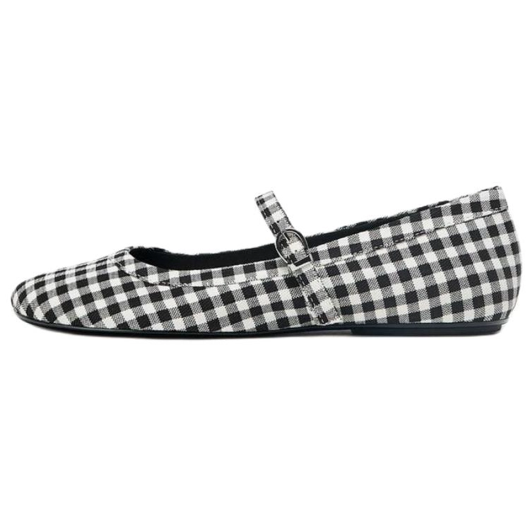 ZARA Mary Jane Shoes Women's Black White