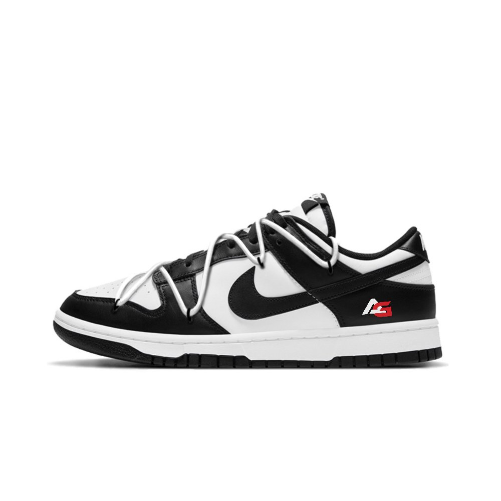 Nike Dunk Wear resistant And Lightweight Low Top Skateboard Shoes Unisex Black White