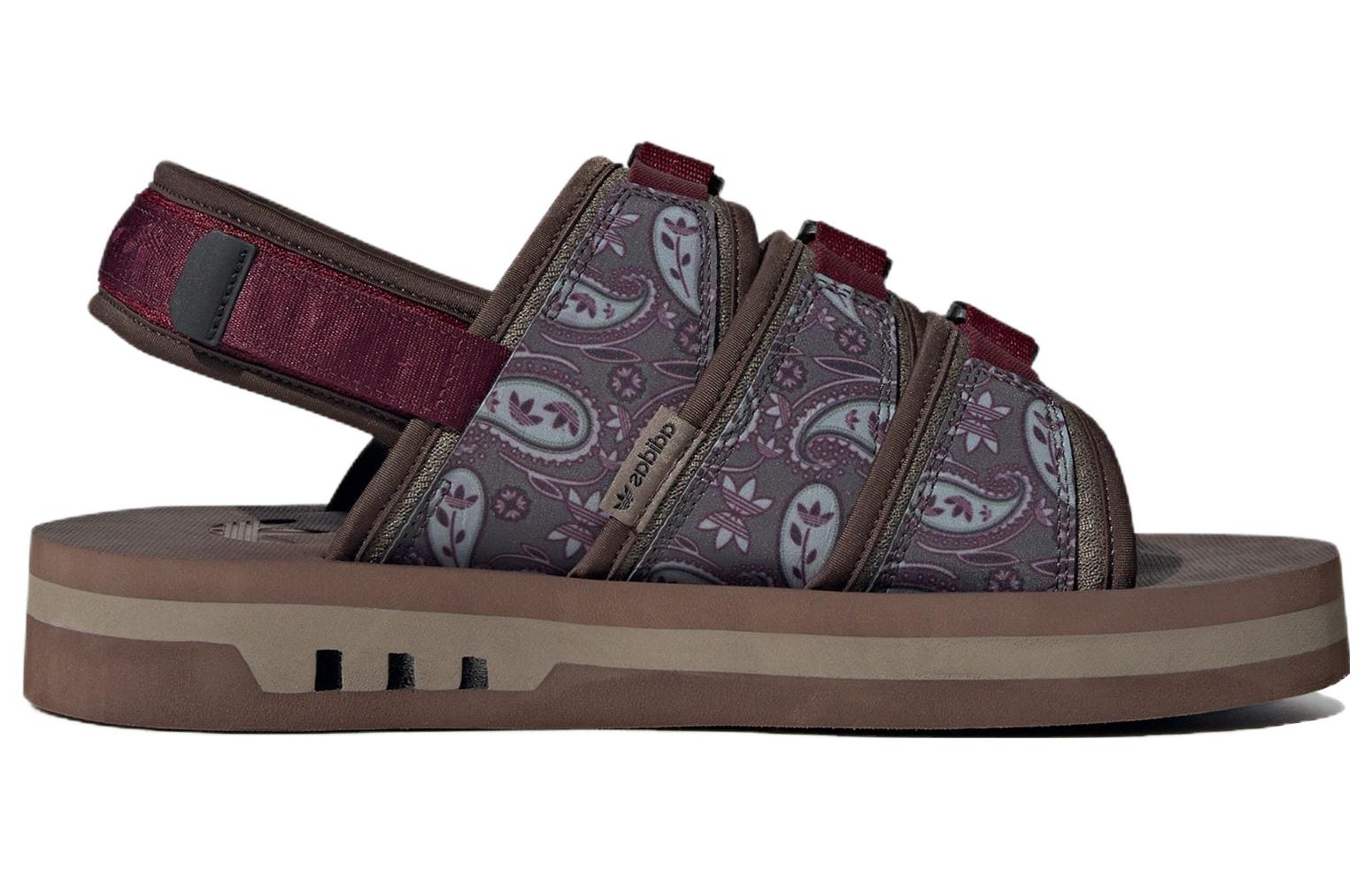 Adidas Originals AdiSTRP Sandals 'Burgundy Brown' купить в интернет-магазине Yoocart с быстрой доставкой по России.