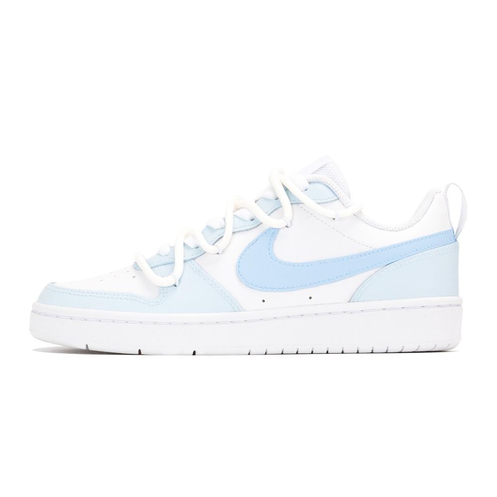 Nike Court Borough Low Anti-Slip Wear-Resistant Low-Top Skateboard Shoes GS Blue White