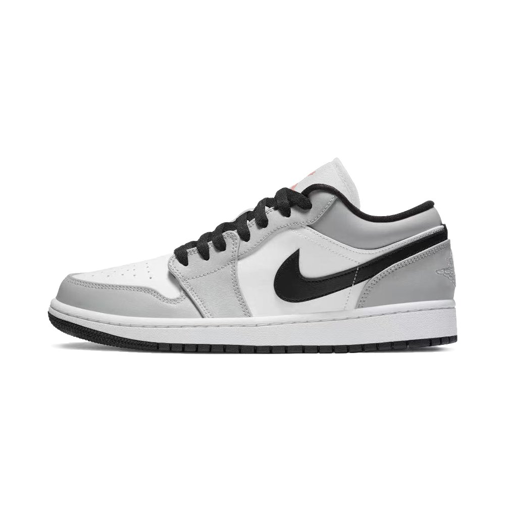 Jordan Air Jordan 1 Low Top Vintage Basketball Shoes Unisex Light Gray