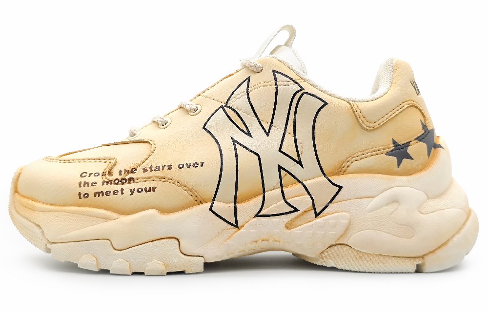 MLB Big Ball Chunky Cushioning Low-Top Chunky Sneakers Unisex Nappuri Yellow