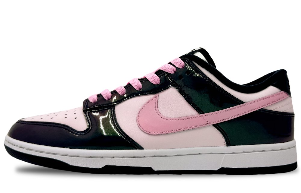 Nike Dunk Anti Slip Wear Resistant Low Top Skateboard Shoes Women's Black Pink