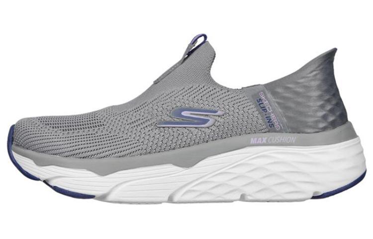 Skechers Max Cushioning Hands Free Slip Ins Low Top Sports Casual Shoes Women's Gray
