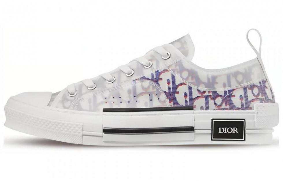 DIOR B23 Low Top Red Blue Oblique