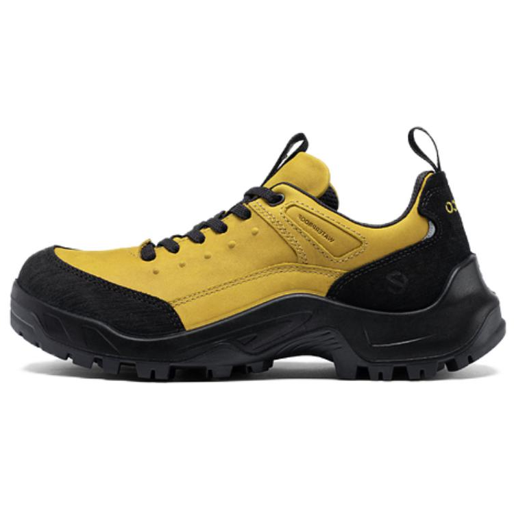 Ecco Off-road Series Cushioning Wear-Resistant Low-Top Hiking Shoes Men's Yellow
