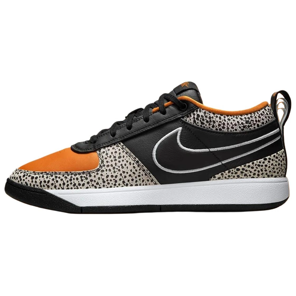 Nike Book 1 Abrasion Resistant Low top Basketball Shoes Men's Black White Orange