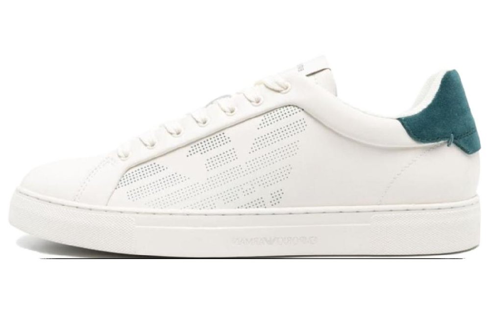 EMPORIO ARMANI Logo-embossed Leather Sneakers