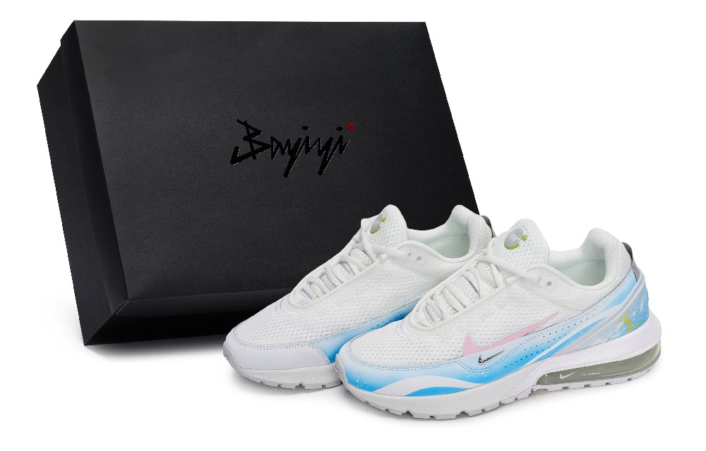 Nike Air Max Pulse Abrasion Resistant Low Top Casual Shoes Women's White Blue Pink