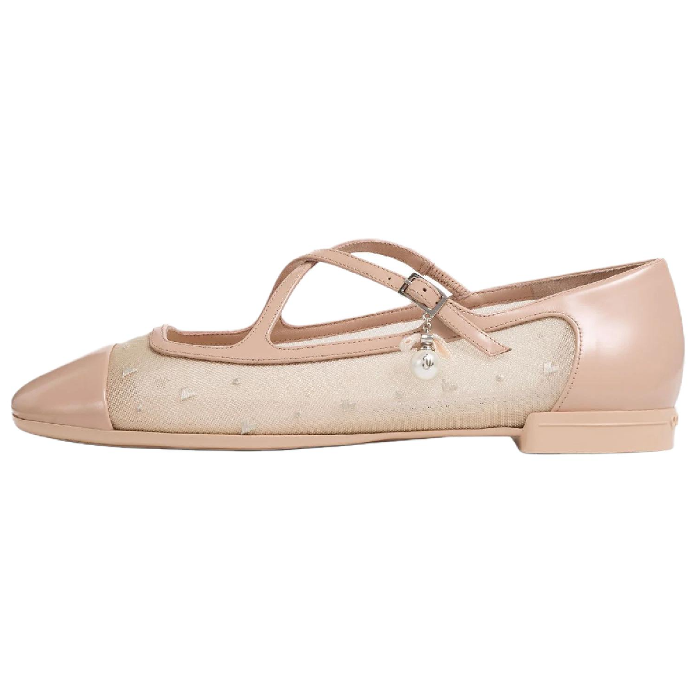 Jimmy Choo Eleri Ballerina Casual Single Shoes Women's Pink