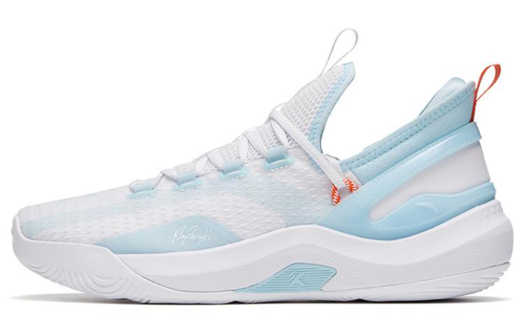 ANTA KT Basketball Shoes Men Low-Top White Blue