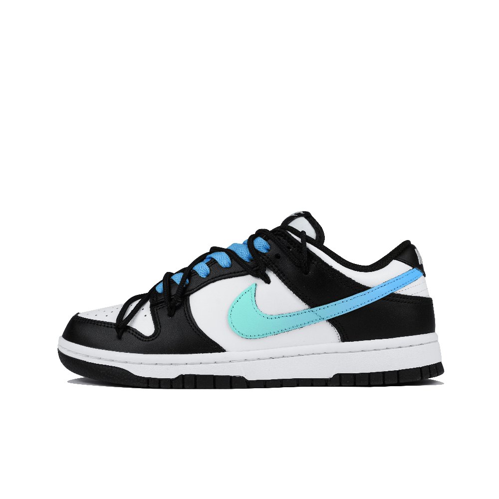 Nike Dunk Low-Top Skateboard Shoes Unisex Black Blue