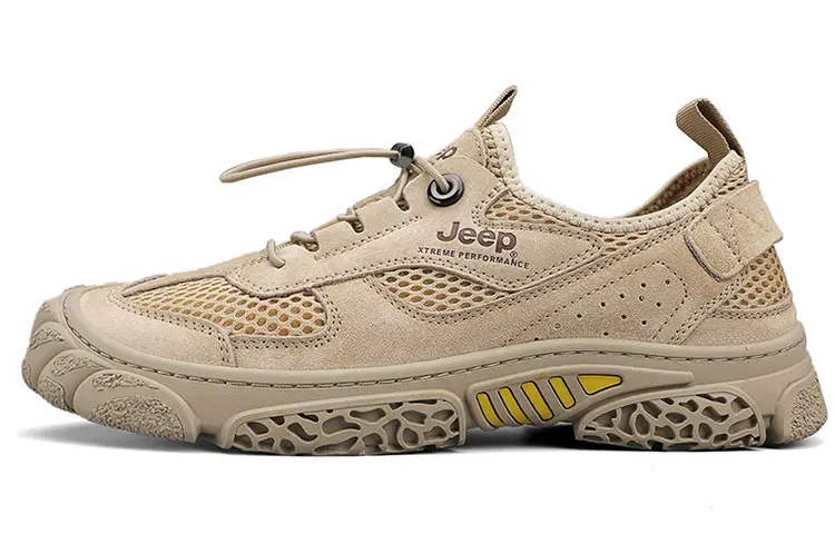 Jeep Low Top Casual Shoes Men's Sand