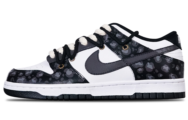 Nike Dunk 'White/Black' Anti-Slip And Wear-Resistant Lightweight Low-Top Skateboard Shoes Women's Black White