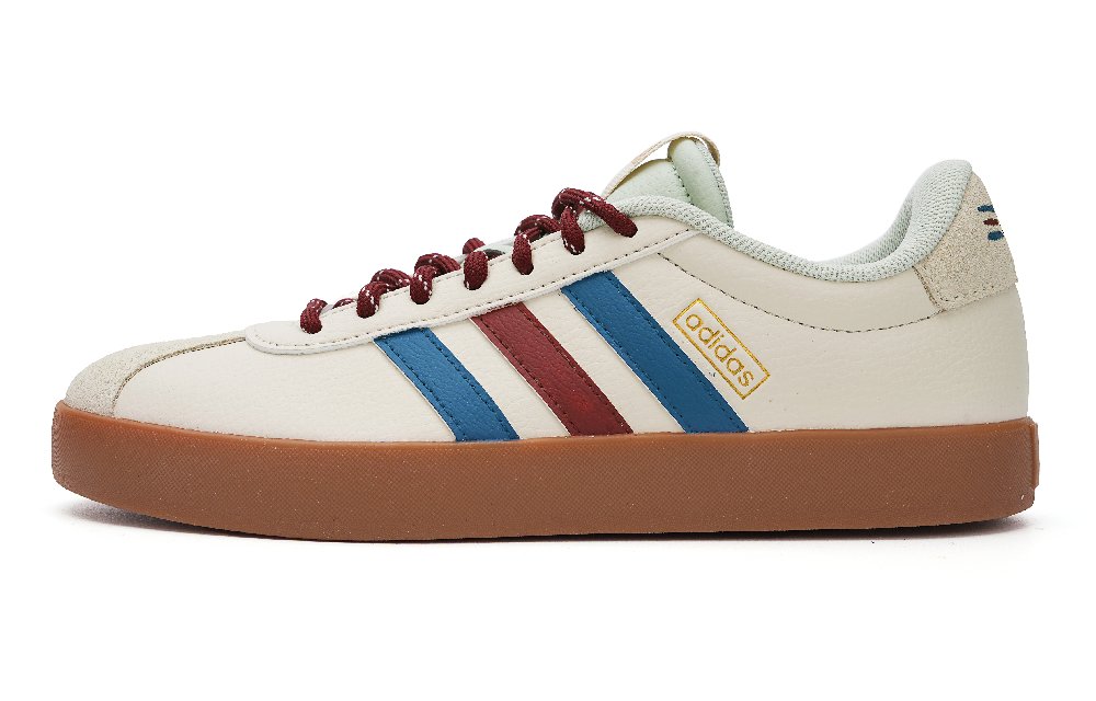 Adidas VL COURT 3.0 Anti Slip Wear Resistant Low Top Casual Shoes Women's Beige