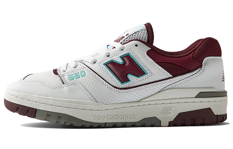 New Balance 550 Burgundy Cyan