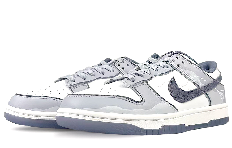 Nike Dunk Anti-Slip Wear-Resistant Low-Top Skateboard Shoes Men's Gray White купить в интернет-магазине Yoocart с быстрой доставкой по России.