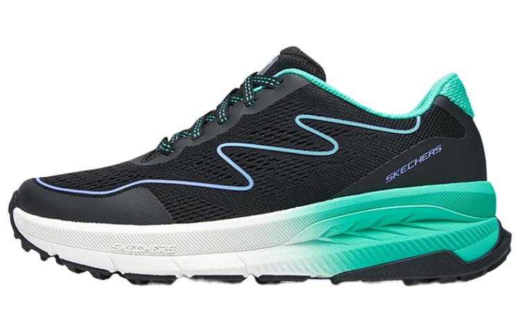 Skechers Anti-Slip Wear-Resistant Low-Top Running Shoes Women's Black Green