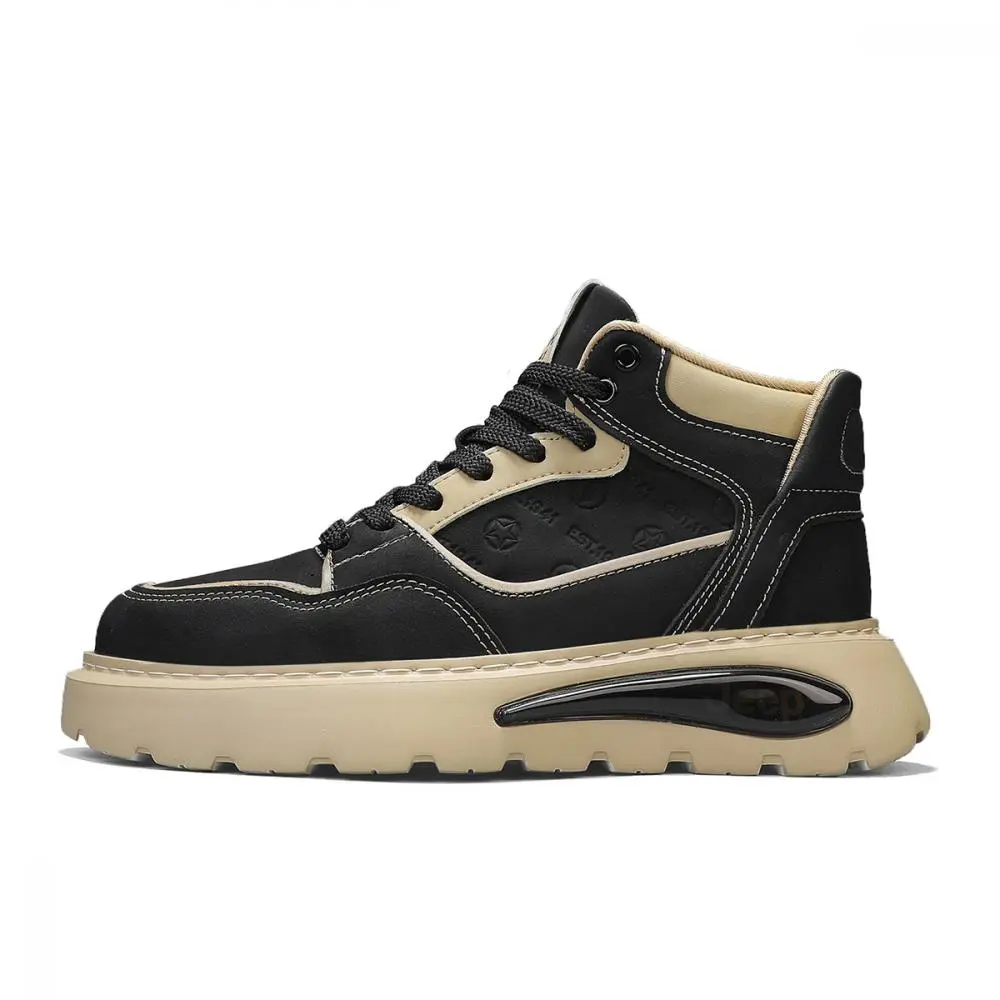 Jeep Warm Slip-Resistant Height Increasing Low-Top Skateboard Shoes Men's