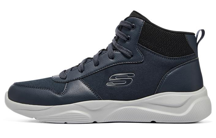 Skechers D'LITES WAVE Cushioning, Slip Resistant, And Abrasion Resistant High Top Casual Shoes Men's