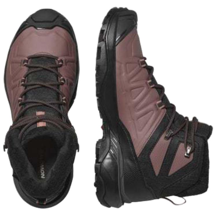 SALOMON Slip-Resistant Warm And Wear-Resistant High-Top Trekking Shoes Women's Black купить в интернет-магазине Yoocart с быстрой доставкой по России.