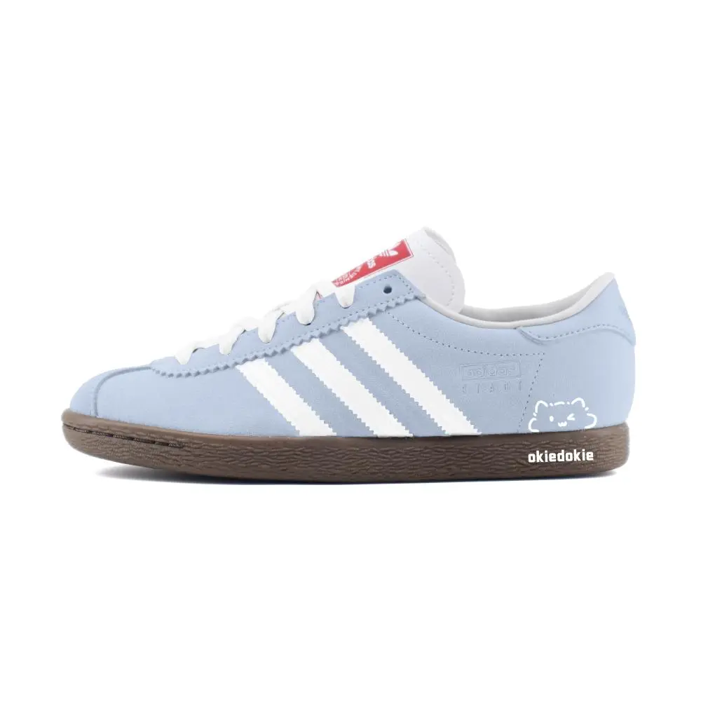 Adidas Originals Stadt Cute Kitten Abrasion Resistant Low top German Army Trainers Unisex Blue