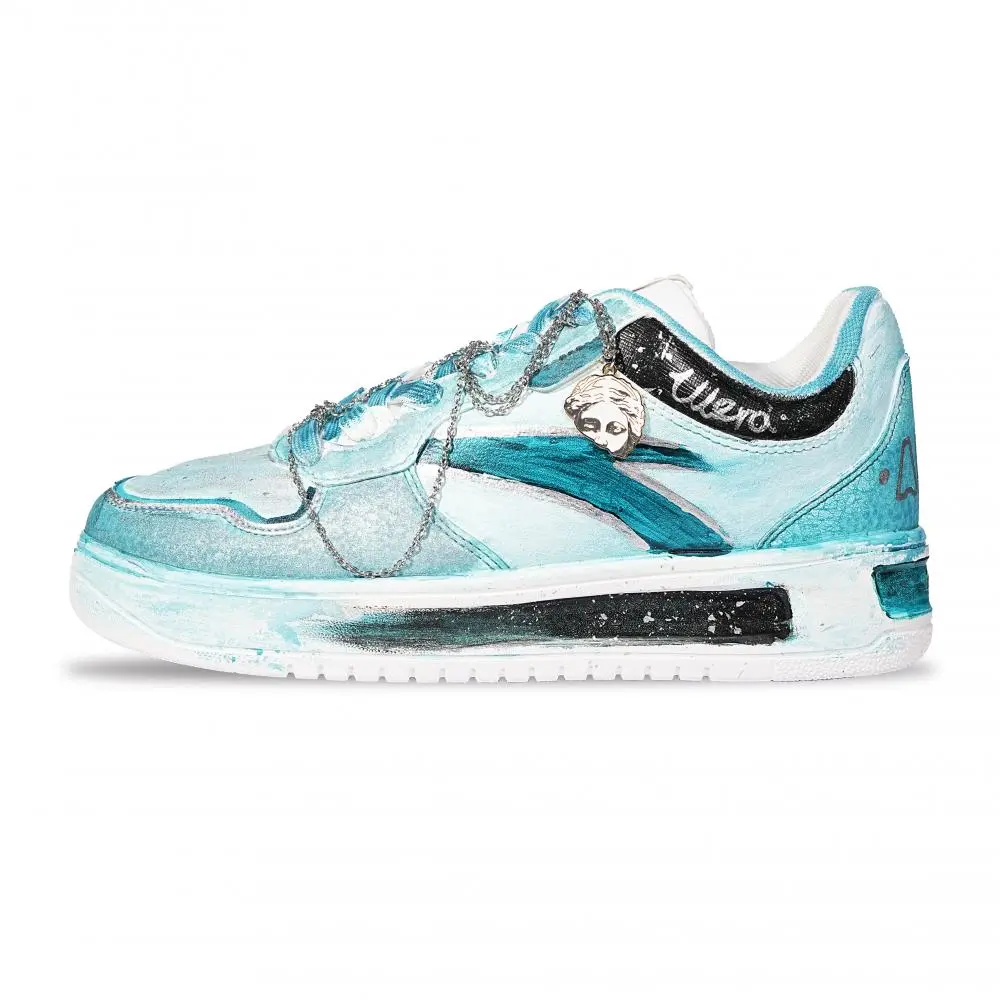 ANTA Relaxed Skateboard Shoes Unisex Low top Cyan
