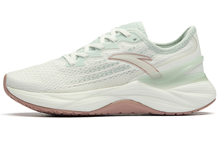 Anta Tron 2.0 Breathable Low-Top Running Shoes Women's White Gray Green